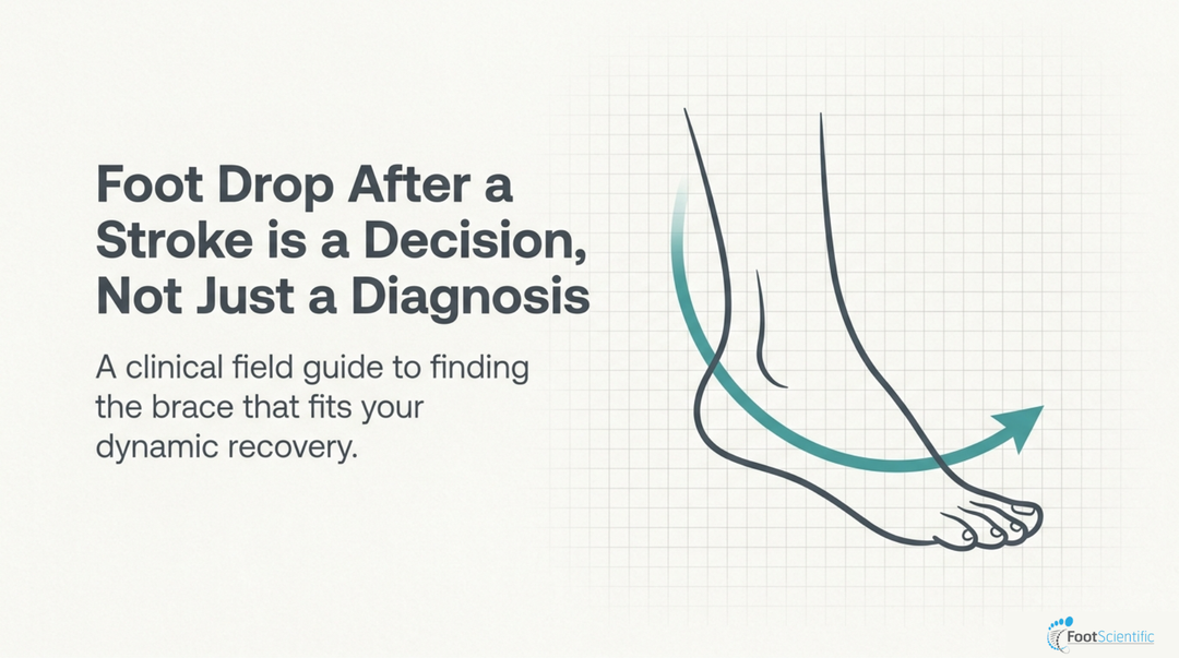 Foot drop is common after a stroke. Here is how an adjustable, outside-the-shoe brace supports a changing gait as you recover, and when a custom AFO is better.