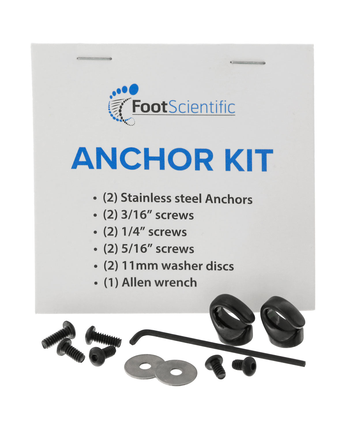 Supplemental Accessory – Anchor Kit Black or Silver – Foot